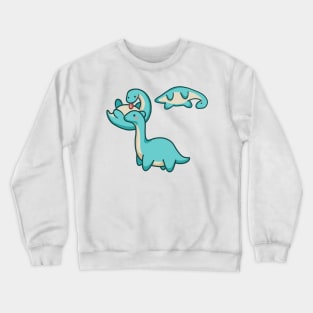 Silly dinos, long neck, Dinosaurus. Crewneck Sweatshirt